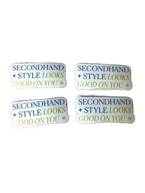 Poshmark Stickers Secondhand Style Looks Good on You Set of 4 Posh Swag